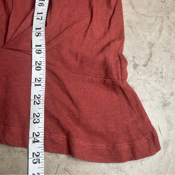 Free People Red/Rust Sleeveless Pleated Top Sz XS - Picture 6 of 6
